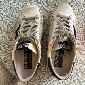 Golden Goose Superstar - White/Grey Cord Texture